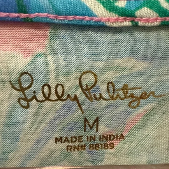 Lilly Pulitzer Woman’s  Dress in Blue and Pink Floral Size M - Picture 2 of 5